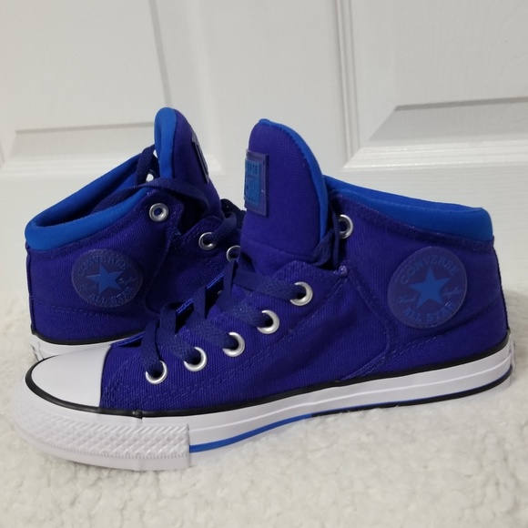 converse mid tops blue